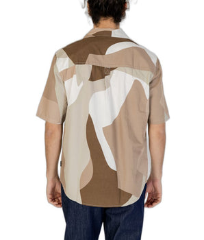 Only & Sons Brown Cotton Shortsleeve Shirt