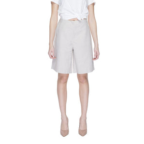 Vero Moda Gray Polyester Short