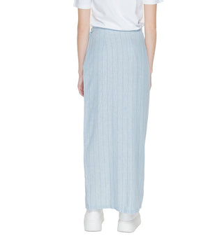 Vero Moda Light Blue Linen Long Skirt