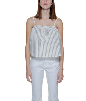 Vero Moda Beige Organic Cotton Tank Tops