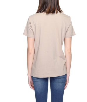 Blauer Beige Cotton T-Shirt