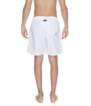 Blauer White Polyamide Swim Shorts