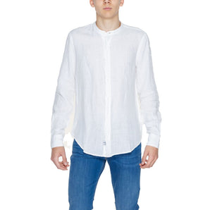Blue White Linen Shirt