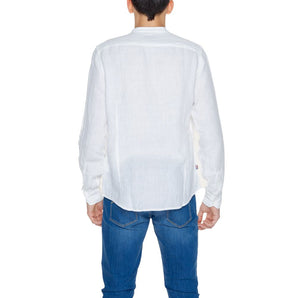 Blue White Linen Shirt