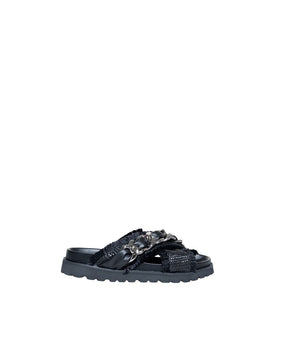 Cult Black Polyethylene Sandals