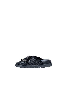 Cult Black Polyethylene Sandals