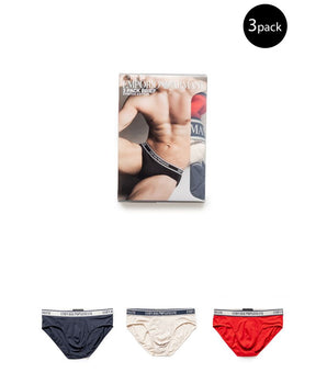 Emporio Armani Underwear Red Cotton Briefs