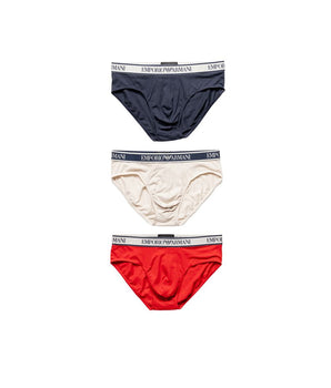 Emporio Armani Underwear Red Cotton Briefs