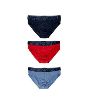 Emporio Armani Underwear Blue Cotton Briefs