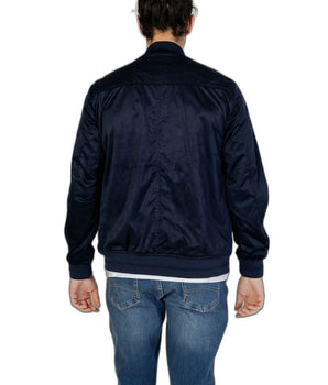 Hamaki-Ho Blue Polyester Bomber