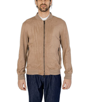 Hamaki-Ho Brown Polyester Bomber