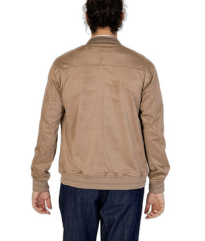 Hamaki-Ho Brown Polyester Bomber