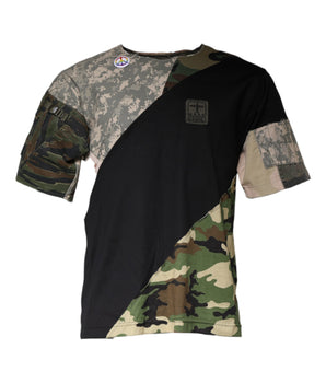 Dolce &amp; Gabbana Multicolor Camouflage Cotton Round Neck T-shirt