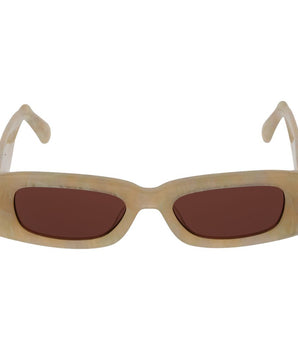GCDS Cream Plastic Sunglasses