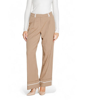 Only Brown Recycled Polyester Casual Pants