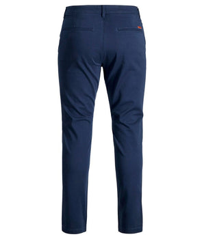 Jack Jones Blue Cotton Skinny Pants