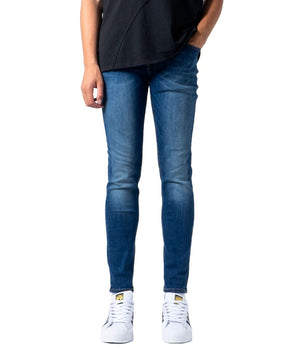 Jack Jones Blue Cotton Skinny Jeans