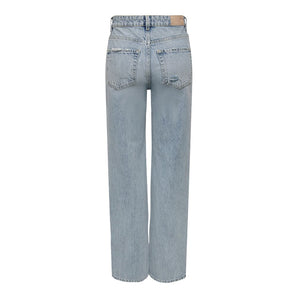 Only Light Blue Cotton Jeans &amp; Pant