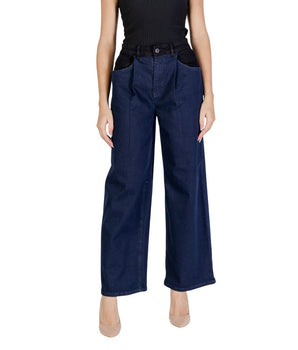 ICHI blue cotton pants