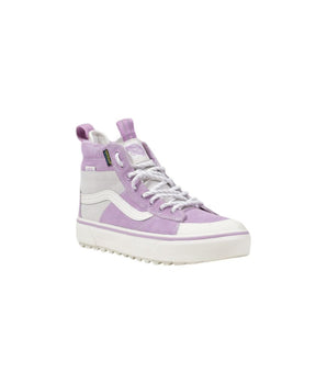 Vans Purple Leather High Top Sneakers