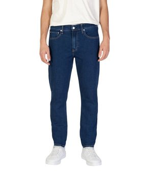 Calvin Klein Jeans Blue Cotton Slim Fit Jeans