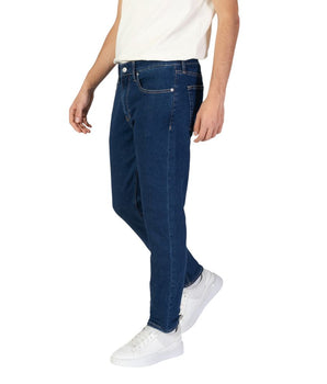 Calvin Klein Jeans Blue Cotton Slim Fit Jeans