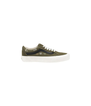 Vans Green Leather Low Top Sneakers