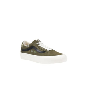 Vans Green Leather Low Top Sneakers