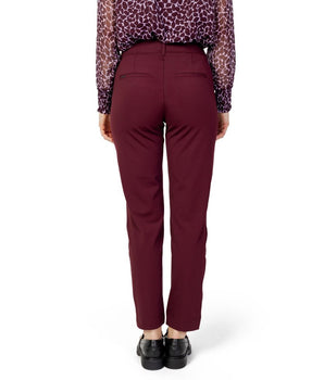 Street One Bordeaux Polyester Casual Pants