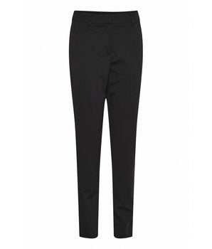 ICHI Black Recycled Polyester Dress Pants