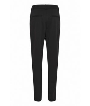ICHI Black Recycled Polyester Dress Pants