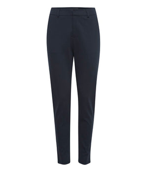 ICHI Blue Recycled Polyester Dress Pants