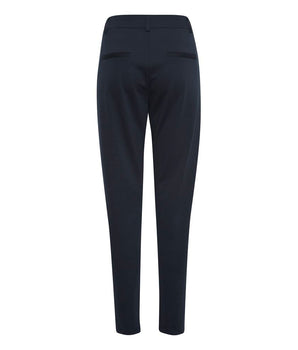 ICHI Blue Recycled Polyester Dress Pants