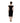 Sandro Ferrone Black Polyester Midi Dress