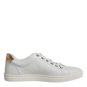 Dolce &amp; Gabbana White London Heart Low Top Sneakers Shoes