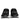 Versace Black Leather Neoprene Chunky Low Top Squalo Shoes