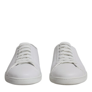 Dolce &amp; Gabbana White Low Top Men Saint Tropez Sneakers Shoes