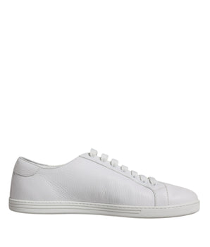 Dolce &amp; Gabbana White Low Top Men Saint Tropez Sneakers Shoes