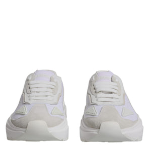 Dolce &amp; Gabbana White Leather Daymaster Low Top Sneakers Shoes