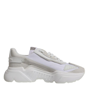 Dolce &amp; Gabbana White Leather Daymaster Low Top Sneakers Shoes