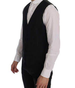 Dolce & Gabbana Elegant Striped Vest Waistcoat Dolce & Gabbana 