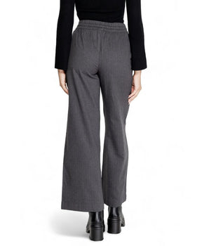 Jacqueline De Yong Gray Cotton Casual Pants