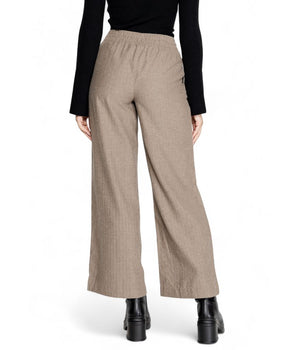 Jacqueline De Yong Vaqueros y pantalón de algodón marrón