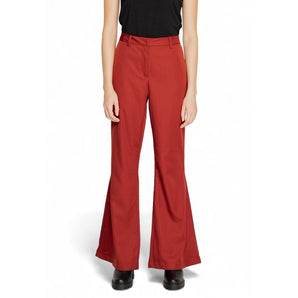 Vero Moda Red Polyester Jeans &amp; Pant