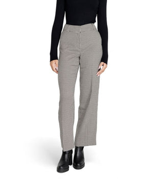 Only Black Polyester Flared Pants