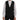 Dolce &amp; Gabbana Elegant Gray Striped Men's Waistcoat Vest