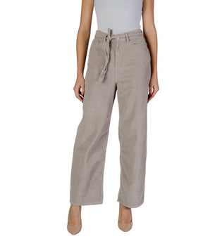 Only Beige Cotton Casual Pants