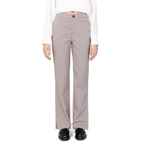 Only Beige Polyester Jeans &amp; Pant