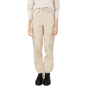 Only Beige Cotton Jeans &amp; Pant