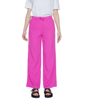 Pantalón de lino Only Pink